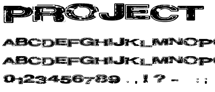 Project Z font